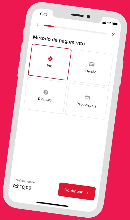 Tela do app Yakult Digital: pagamento PIX